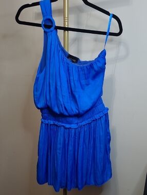 DO+BE Royal Blue One-Shoulder Dress size Small
